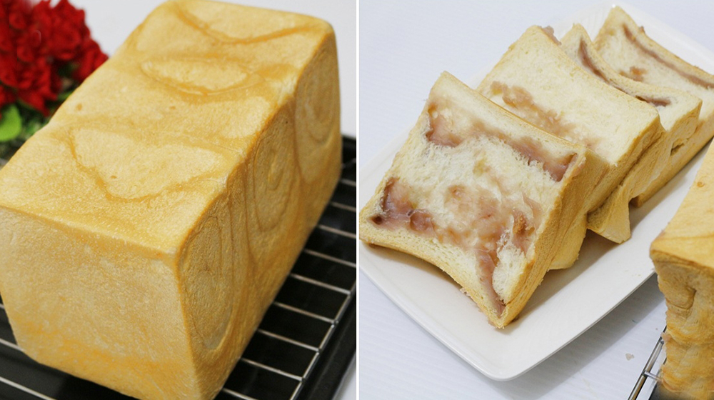 Cách làm bánh mì gối nhân khoai môn chuẩn vị